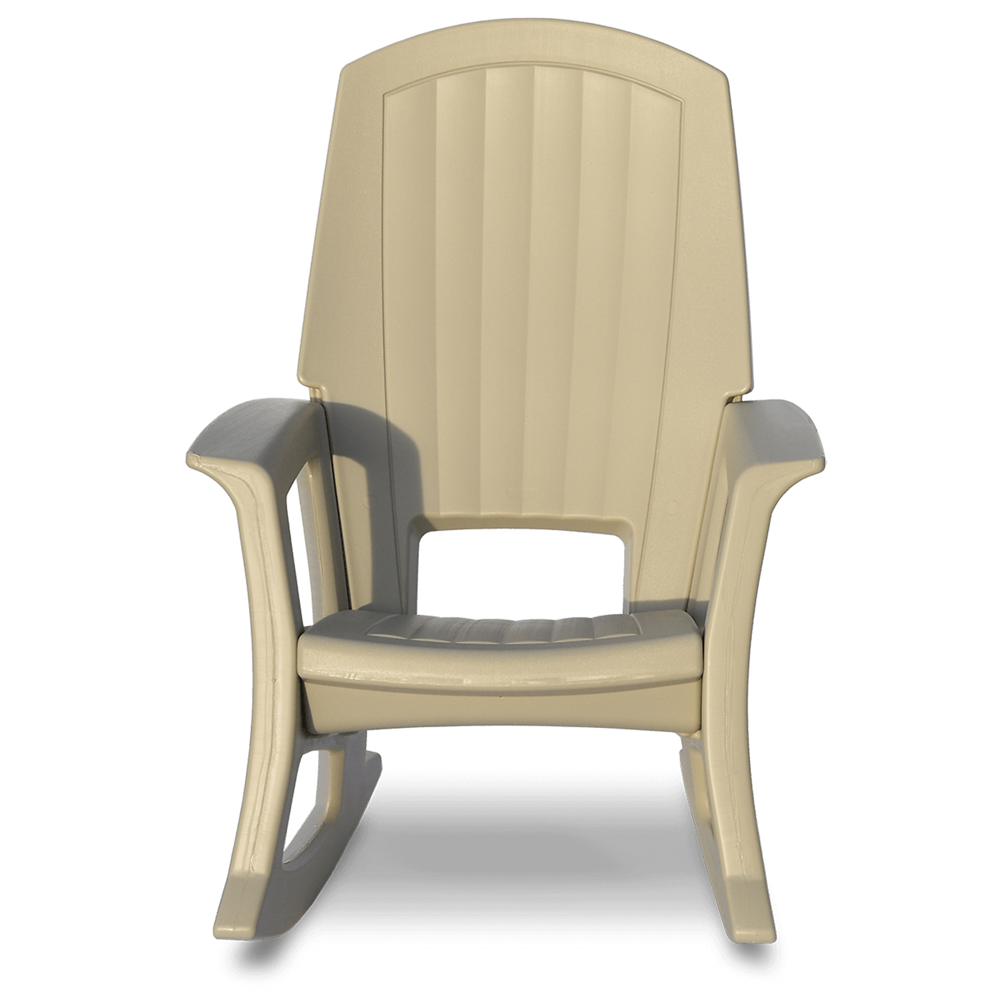 Semco Plastics Rockaway Heavy-Duty All-Weather Outdoor Rocking Chair — Sand Tan, 600-Lb. Capacity, Model# SEMS